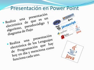 Presentación en Power Point
 