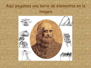 Aquí pegamos una serie de elementos en la imagen 