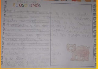 Día do LIBRO- El oso Simón-  Traballos 1º primaria