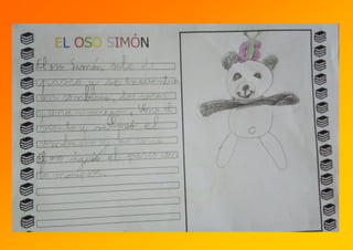 Día do LIBRO- El oso Simón-  Traballos 1º primaria