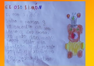Día do LIBRO- El oso Simón-  Traballos 1º primaria