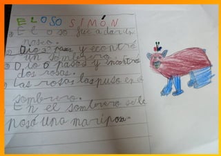 Día do LIBRO- El oso Simón-  Traballos 1º primaria