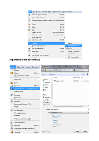 Exportación del documento

 