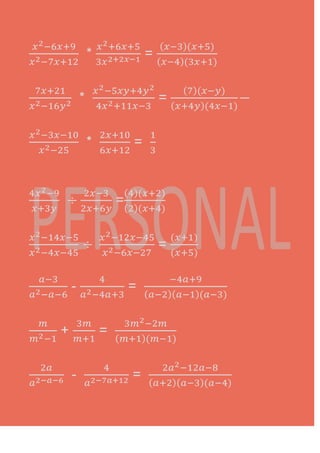 Trabajo semestral de matemáticas =)