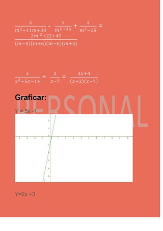 Trabajo semestral de matemáticas =)