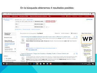 En la búsqueda obtenemos 4 resultados posibles:
 