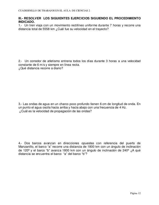 Actividades Trabajos ciencias 2 fisica