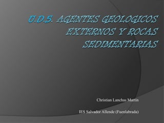 U.D.5. AGENTES GEOLOGICOS EXTERNOS Y ROCAS SEDIMENTARIAS Christian Lanchas Martín IES Salvador Allende (Fuenlabrada) 