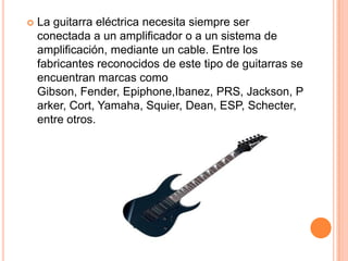 Trabajo sobre guitarra