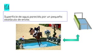 RÍA
Superfiicie de agua parecida por un pequeño
obstáculo de envite.
 