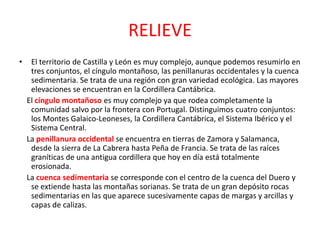 SITUACIÓN DE ACCIDENTES DEL RELIEVE