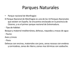 Parque nacional de Monfragüe