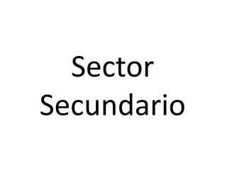 Sector Primario