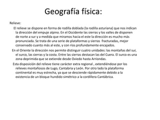 GanaderíaLa ganadería de vacuno aporta casi el 75% del total, las demás cabañas apenas tienen presencia. En los concejos del sur montañoso predomina el vacuno de carne, en régimen semiextensivo; mientras que los concejos del norte y los de Picos de Europa están orientados al vacuno de leche. Los concejos costeros y los de la Asturias central tienen explotaciones intensivas, mientras que el resto tienen explotaciones semiextensivas. Se trata de una producción enteramente destinada al mercado.     Los concejos que más leche producen son los de la costa occidental. En conjunto el Occidente de Asturias es más lechero que el Oriente, sin embargo las mayores centrales lecheras se sitúan en el centro: Siero, Villaviciosa y Gijón; y en el Occidente Salas y Navia. La ganadería de leche es la única actividad agrícola moderna de la región. 