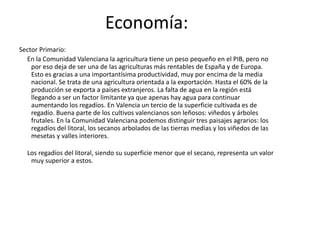 Geografía:Relieve:Viene configurado por las montañas del norte, que pertenecen al Sistema Ibérico, las sierras meridionales del Sistema Bético y las sierras, mesetas y llanuras centrales. En el Maestrazgo se encuentra la montaña más emblemática de la comunidad, el Peñagolosa, de 1.813 metros de altura, considerada popularmente como la más elevada, pero este honor en realidad le corresponde al Cerro Calderón, que asciende hasta los 1.839 metros.Peñagolosa.