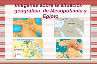Los sumerios fueron el primer pueblo que llego a mesopotamia ,inventaron la escritura, fundaron las primeras ciudades y sentaron las bases de la religión y la cultura mesopotamica. Todos los pueblos que llegaron posteriormente adquirieron estos conocimientos. Egipto