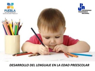 DESARROLLO DEL LENGUAJE EN LA EDAD PREESCOLAR
 