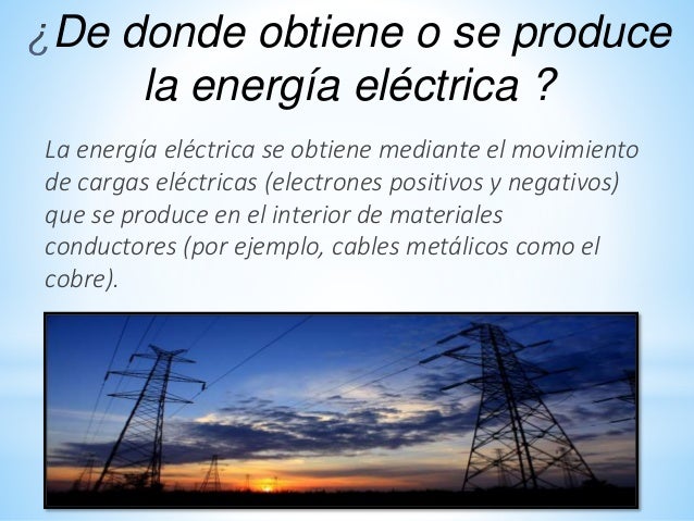 La energia electrica
