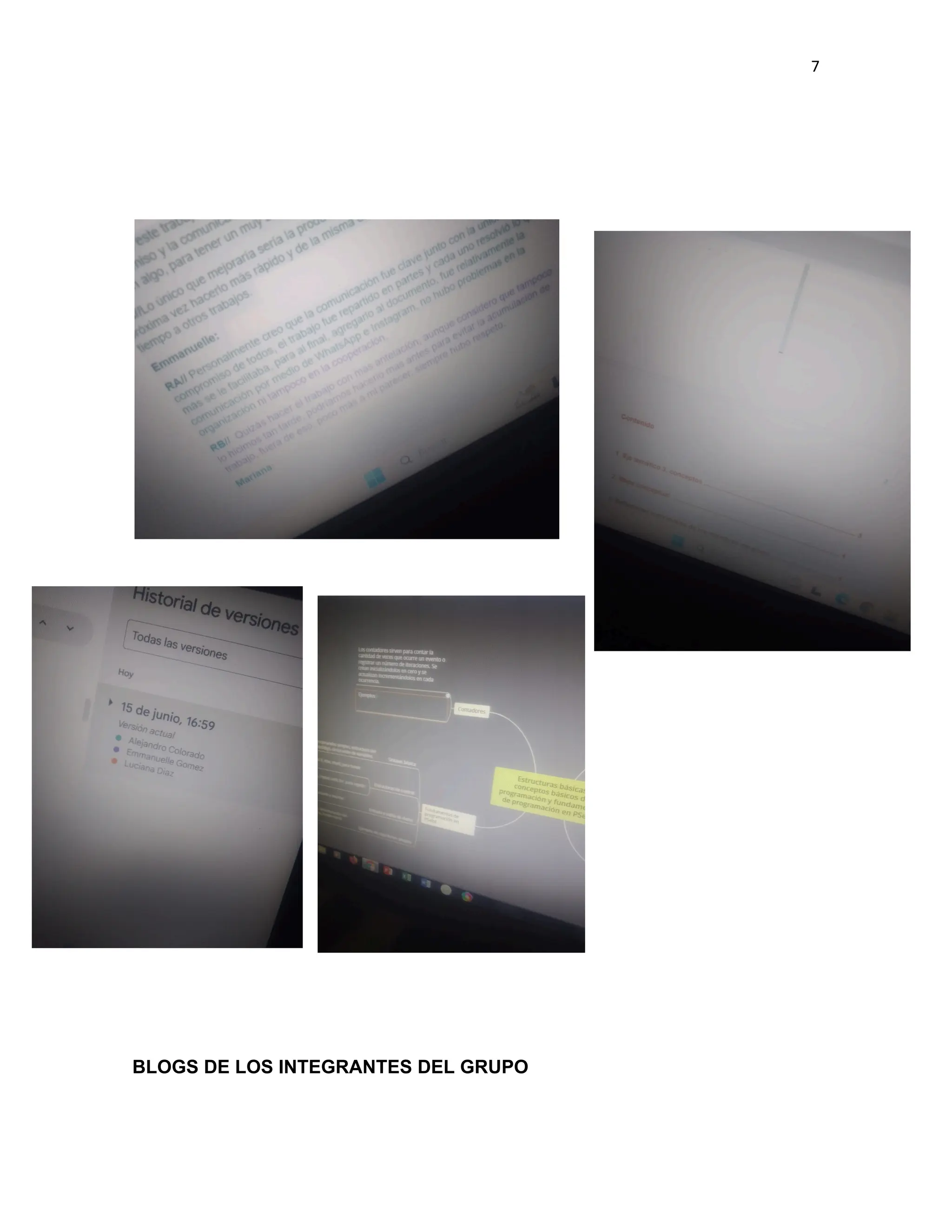 7
BLOGS DE LOS INTEGRANTES DEL GRUPO
 