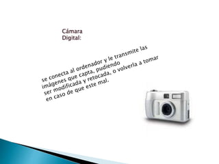 Cámara 
Digital: 
 