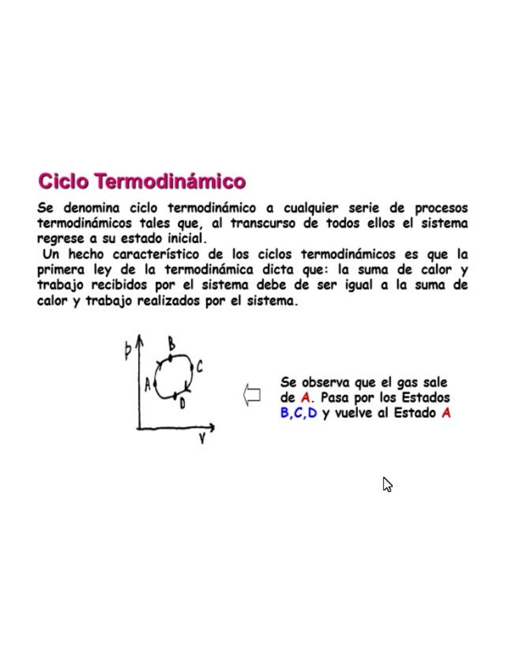 Trabajo termodinamico