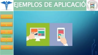 PORTADA.
INTRODUCCIÓ
N.
AMBIENTE
DE
TRABAJO.
EJEMPLOS
DE
APLICACIÓ
N.
SALIR.
EJEMPLOS DE APLICACIÓN
 