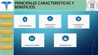 PORTADA.
INTRODUCCIÓ
N.
AMBIENTE
DE
TRABAJO.
EJEMPLOS
DE
APLICACIÓ
N.
SALIR.
PRINCIPALES CARACTERISTICAS Y
BENEFICIOS
 