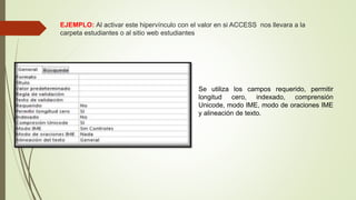 Tipo de variables de Microsoft Access | PPTX