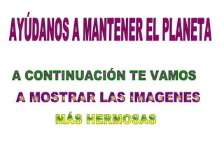 PONE EN RIESGO EL FUTURO DE LA HUMANIDAD Entre los principales problemas generados por el cambio climático está el  deshielo  de los polos que dará lugar a  la subida del nivel de los océanos  , la  erosión del suelo  y  la extinción de especies vegetales y animales. ¿ PORQUÉ PREOCUPA TANTO ESTE TEMA?  