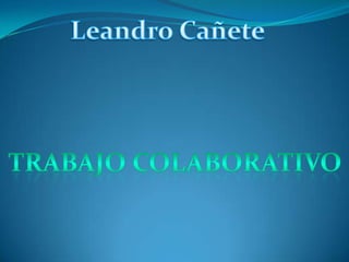 Leandro Cañete Trabajo colaborativo 