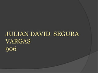 JULIAN DAVID SEGURA
VARGAS
906
 