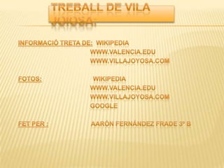 TREBALL VILA JOIOSA