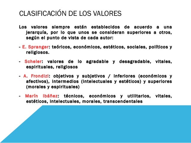 Trabajo Valores