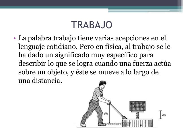 Trabajo y potencia (Física)