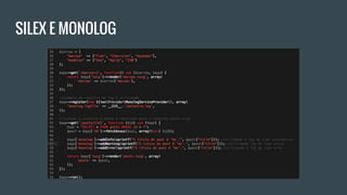 SILEX E MONOLOG
 