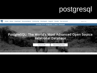 postgresql
 