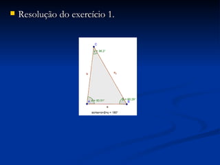 Resolução do exercício 1. 