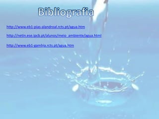 Duche de 5 minutos: 60 litros - Banho de imersão: 180 litros - Lavar os dentes com água a correr: 10 a 30 litros - Descarga de autoclismo: 6 a 10 litros - Máquina de lavar louça: 25 a 60 litros - Máquina de lavar roupa: 60 a 90 litros
