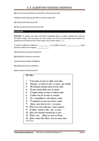 Trabalho 3º bimestre de 2011-2º ano