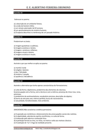 Trabalho 3º bimestre de 2011-2º ano