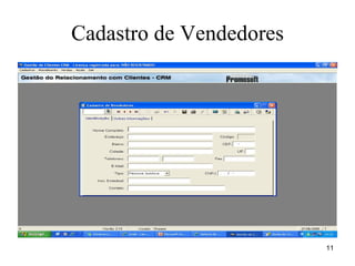 Cadastro de Vendedores 
