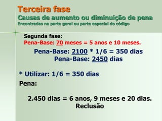 Trabalho de calculo da dosimetria da pena - Kleiton Barbosa | PPTX