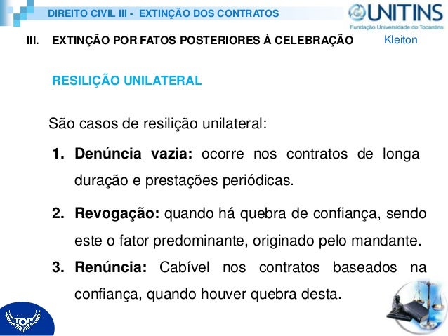 Classificacao Dos Contratos No Direito Civil Brasileiro Ucg