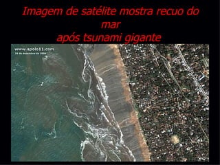 Imagem de satélite mostra recuo do mar após tsunami gigante   