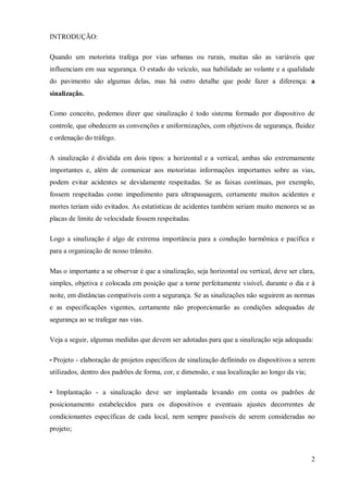 Trabalho De Sinalização