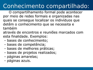 Gestão do Conhecimento