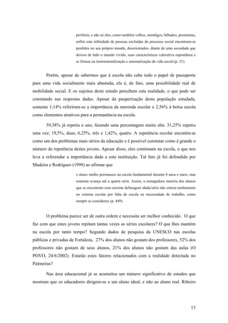 Trabalho, juventude e exclusão social