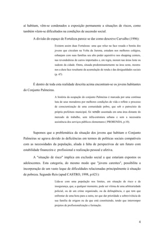 Trabalho, juventude e exclusão social