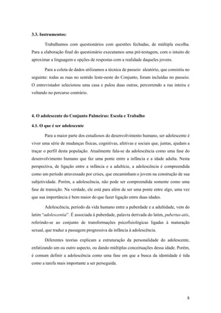 Trabalho, juventude e exclusão social