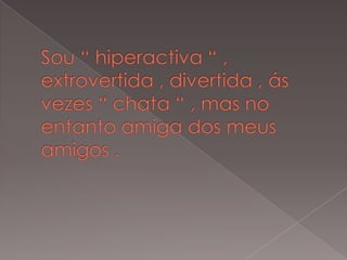 Trabalho 1   a minha vida